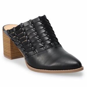 LC Lauren Conrad Riverbirch mule block heel